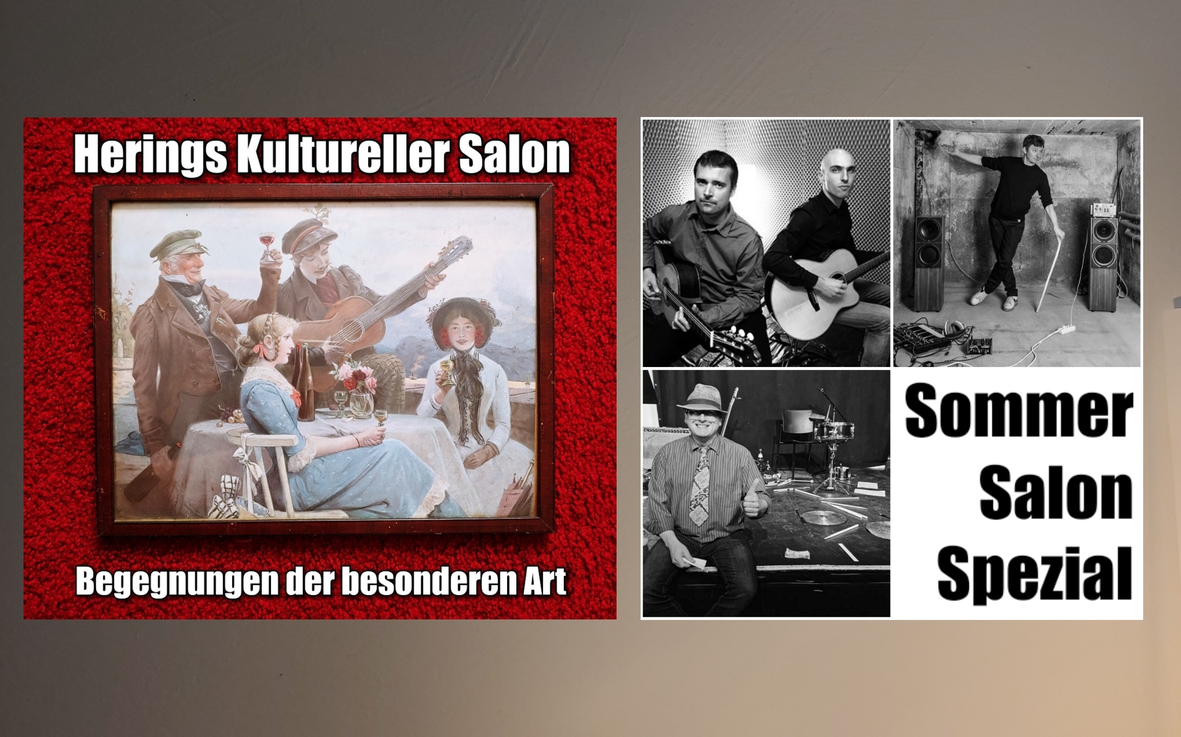Sommer Salon Spezial mit Aritmija, Moritz Erbach und Hering Cerin
